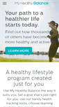 Mobile Screenshot of myhealthybalance.com.au